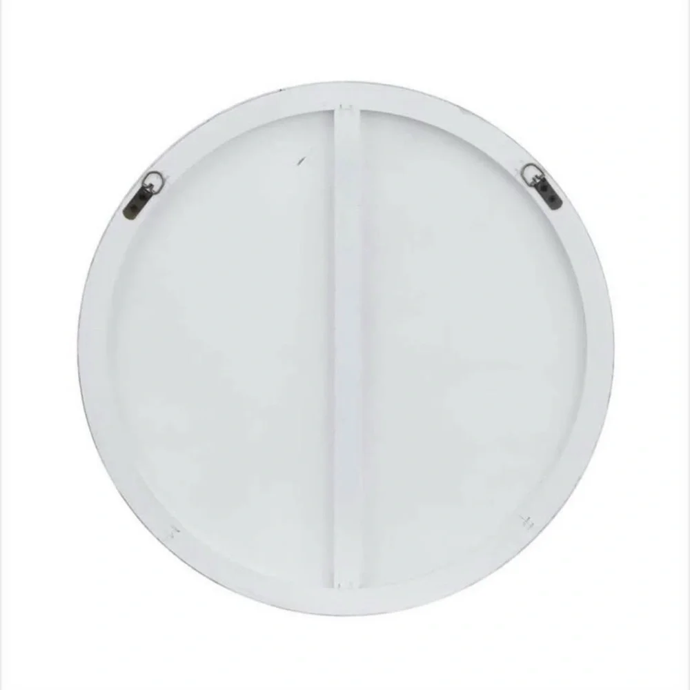 NEW UMA White Wooden Wall Mirror with Thin Minimalistic Frame, 24